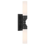 Wilcox Bathroom Vanity Light - Matte Black / Opal