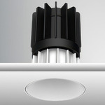 Luca 2.7 inch Round Static White Trimless Fixed Downlight - White