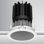 Luca 2.7 inch Round Warm Dim Fixed Downlight With Trim - White / Haze