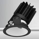 Luca 2.7 inch Round Warm Dim Adjustable Downlight With Trim - Black / White