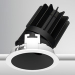 Luca 2.7 inch Round Warm Dim Adjustable Downlight With Trim - White / Black