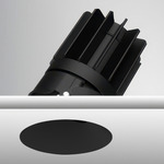 Luca 2.7 inch Round Warm Dim Trimless Adjustable Downlight - Black