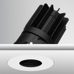 Luca 2.7 inch Round Warm Dim Trimless Adjustable Pinhole - Black