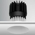 Luca 3.5 inch Round Static White Trimless Fixed Downlight - White