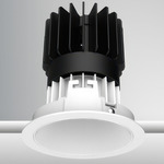 Luca 3.5 inch Round Warm Dim Downlight with Trim - White / White