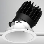 Luca 3.5 inch Round Warm Dim Downlight with Trim - White / White