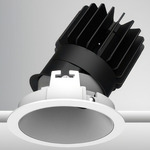 Luca 3.5 inch Round Warm Dim Downlight with Trim - White / Haze