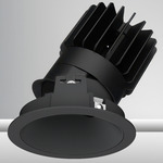 Luca 3.5 inch Round Warm Dim Downlight with Trim - Black / Black