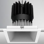 Luca 3.5 inch Square Warm Dim Downlight with Trim - White / Haze