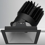 Luca 3.5 inch Square Warm Dim Downlight with Trim - Black / Haze