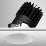 Luca 3.5 inch Round Static White Trimless Adjustable Downlight - White