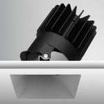 Luca 3.5 inch Square Static White Trimless Adjustable Downlight - Haze