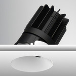 Luca 2.7 inch Round Static White Trimless Adjustable Downlight - White