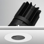 Luca 2.7 inch Round Static White Trimless Adjustable Pinhole - White