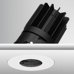 Luca 2.7 inch Round Static White Trimless Adjustable Pinhole - Haze