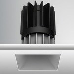 Luca 2.7 inch Square Static White Trimless Fixed Downlight - Haze