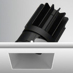 Luca 2.7 inch Square Static White Trimless Adjustable Downlight - Haze