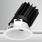 Luca 2.7 inch Round Warm Dim Adjustable Downlight With Trim - White / White