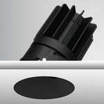 Luca 2.7 inch Round Warm Dim Trimless Adjustable Downlight - Black