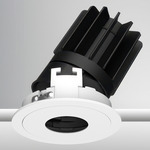 Luca 2.7 inch Round Warm Dim Adjustable Pinhole with Trim - White / Haze