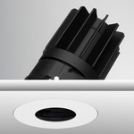 Luca 2.7 inch Round Warm Dim Trimless Adjustable Pinhole - Black