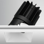 Luca 2.7 inch Square Warm Dim Trimless Adjustable Downlight - White