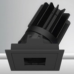 Luca 2.7 inch Square Warm Dim Adjustable Pinhole with Trim - Black / Black