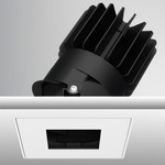 Luca 2.7 inch Square Warm Dim Trimless Adjustable Pinhole - Black