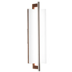 Allavo Bathroom Vanity Light - Overstock - Walnut / Brushed Aluminum / White