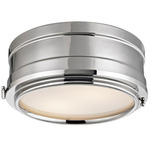 Rye Wall/Ceiling Light - Discontinued Overstock - Polished Nickel / White