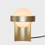 The Loop Table Lamp - Gold / Matte White