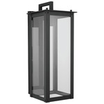 Hunt Outdoor Wall Lantern - Open Box - Black / Clear