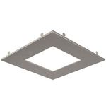 6 Inch Square Recessed Panel Trim Accessory - Satin Nickel