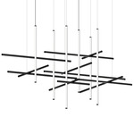 Labyrinth Chandelier - Black / White