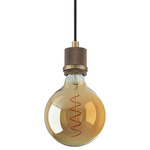 Port Nine Bare Pendant - Antique Brushed Brass