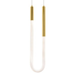 Adel Color-Select Pendant - Antique Brass / White