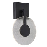 Apollo Color-Select Wall Sconce - Black / Clear