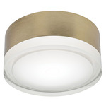 Emma Color-Select Wall / Ceiling Light - Satin Brass / White