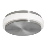 Eris Color-Select Ceiling Light - Satin Nickel / White