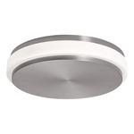 Eris Color-Select Ceiling Light - Satin Nickel / White