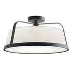 Lizzette Ceiling Light - Black / White