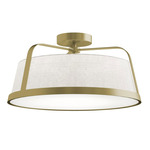 Lizzette Ceiling Light - Antique Brass / White