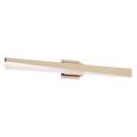 Slant Color-Select Bathroom Vanity Light - Antique Brass / Frosted