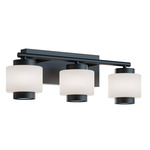 Sydney Color-Select Bathroom Vanity Light - Black / White