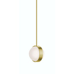 Verona Color-Select Pendant - Antique Brass / White