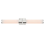 Positano Bathroom Vanity Light - Polished Nickel / White