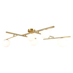 Modena Ceiling Light - Brushed Brass / White