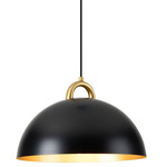 Pantheon Pendant - Rust Brass / Black