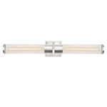 Positano Bathroom Vanity Light - Polished Nickel / Clear