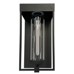 Gardenbrooke Outdoor Wall Light - Black / Clear